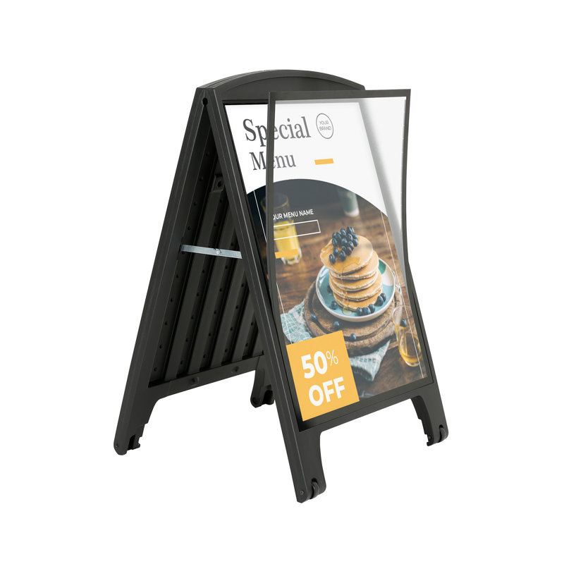 Street Signpro Deco avec housse de protection, Noir