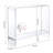 30" Acrylic Console Table with Shelf