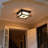 Coffield Sand Black Motion Sensing Dusk to Dawn Integrated LED Outdoor Flush Mount - 18W 3000K 700LM, 4 Modes, Wet Rated