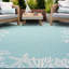 Tapis turquoise à imprimé animal Zendaya-825633014