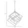 Goulart 6 - Light Steel Dimmable Geometric Chandelier