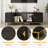 Sarinda TV Stand with Honeycomb Doors & Adjustable Shelves-114312753