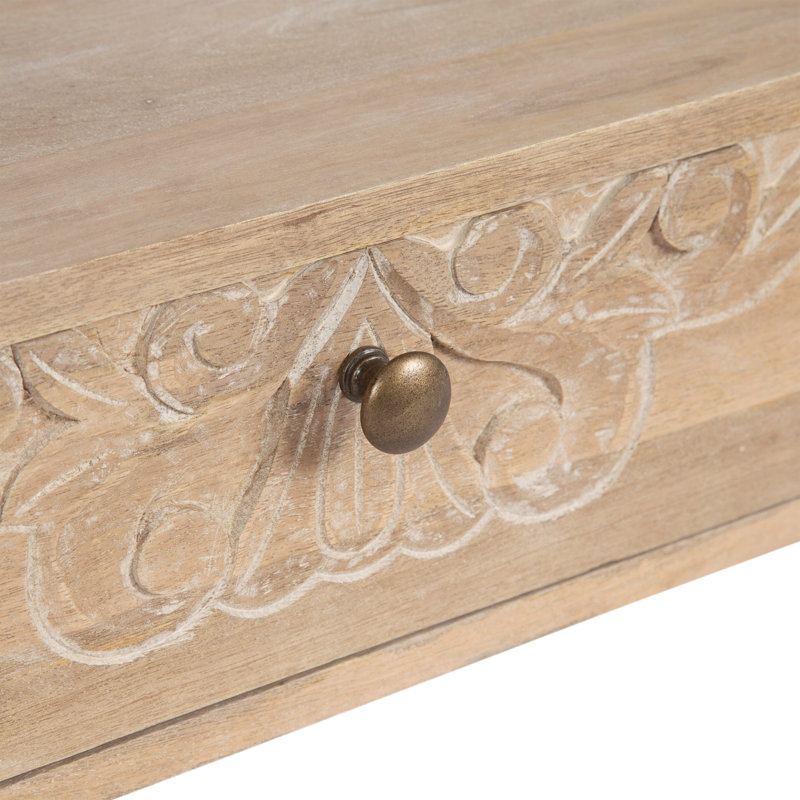 Mirza Solid Wood Floating Side Table