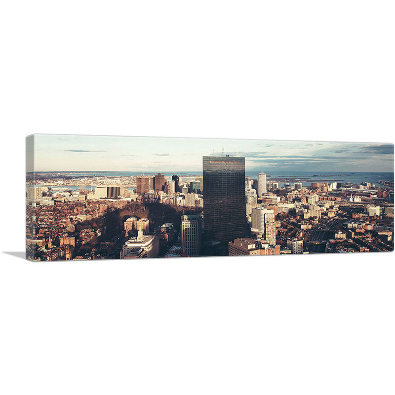 «Montreal Canada Skyline», reproduction de photo sur toile tendue, H 12 po x l 36 po x 1,5 po
