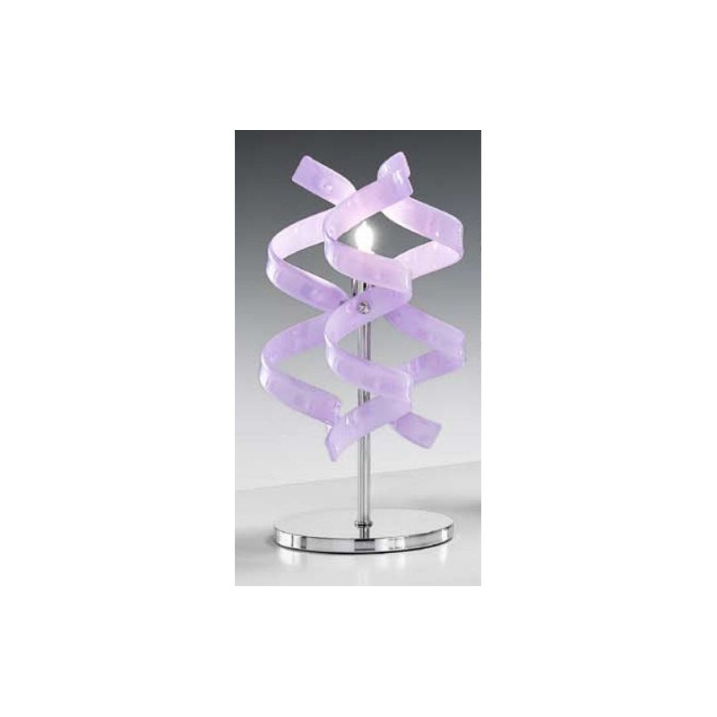 Astro Metal Novelty Lamp, Chrome, White Glass