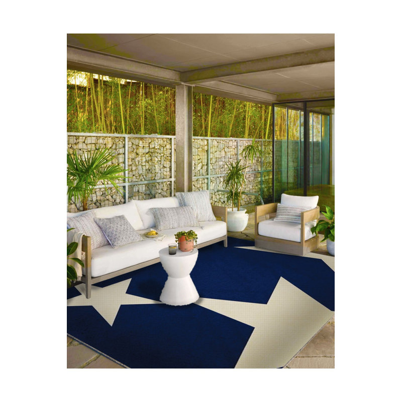 Tapis lavable à motif d'étoile, Sous-tapis rectangulaire 4 pi 7 po x 6 pi 7 po inc