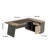 L-Shaped Executive Desk with Sliding Cabinet Doors, Power Outlet Panel and Front Apron, File Storage Shelves, Modern Large Computer Desk for Home Office-932810724-938123336