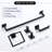 5 Pieces Bathroom Hardware Accessories Set Towel Bar Set Wall Mounted,Stainless Steel-117306411