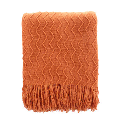 Throw Blanket for Couch, Textured Soft Throw Blankets, Decorative Knitted Blanket for Home Living Room Decor, 50"x60"