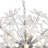 13 - Light Large Dandelion Floral Round Crystal Firework Chandelier