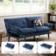 Canapé-lit futon convertible capitonné 66 po Serta-872957979
