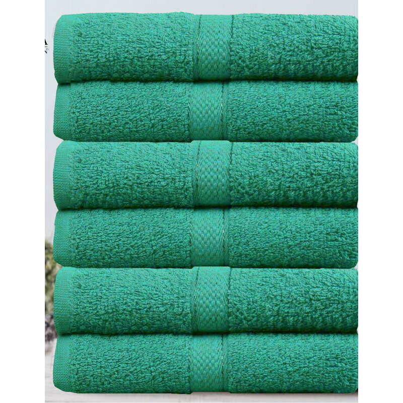 Dezyre Supper Soft Hand Towel, Jade Green