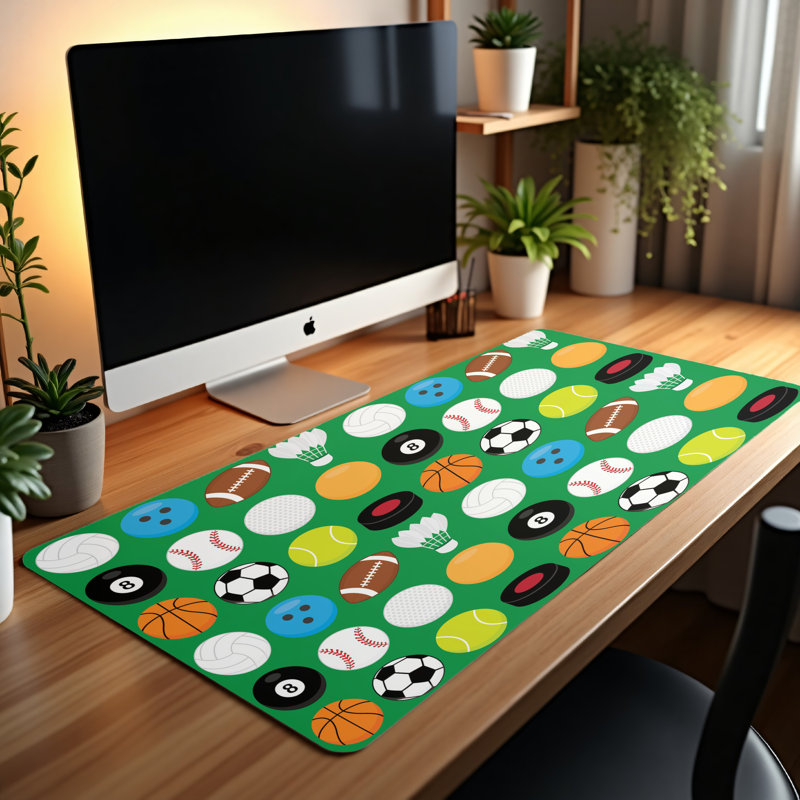 Polyester Desk Pad, 14.4x12.1