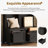 Elegant Free Standing Hall Tree Set of 2, Multifunctional 3-IN-1 Entryway Coat Rack with Storage and Seating, Black-870772319