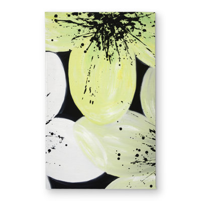White & Yellow Petals Door Mat - Romantic Floral Home Decor