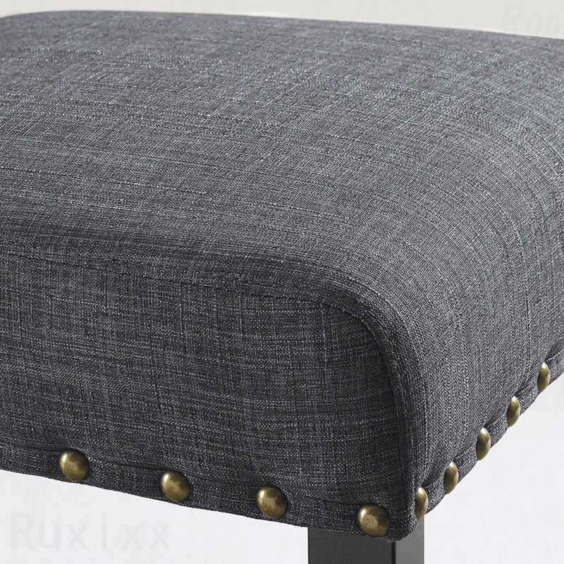 Ensemble de salle à manger 5 pièces: table en épingle à cheveux et 4 chaises, Gris