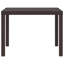Table de jardin vidaXL en rotin de polyester brun 39,37 x 39,37 x 28,74 po