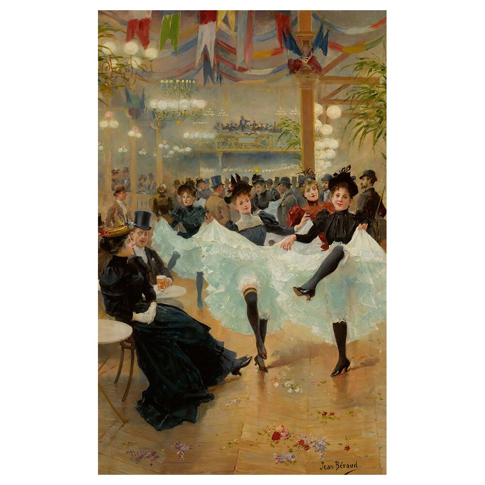 Leinwandbild Le Café De Paris von Jean Béraud