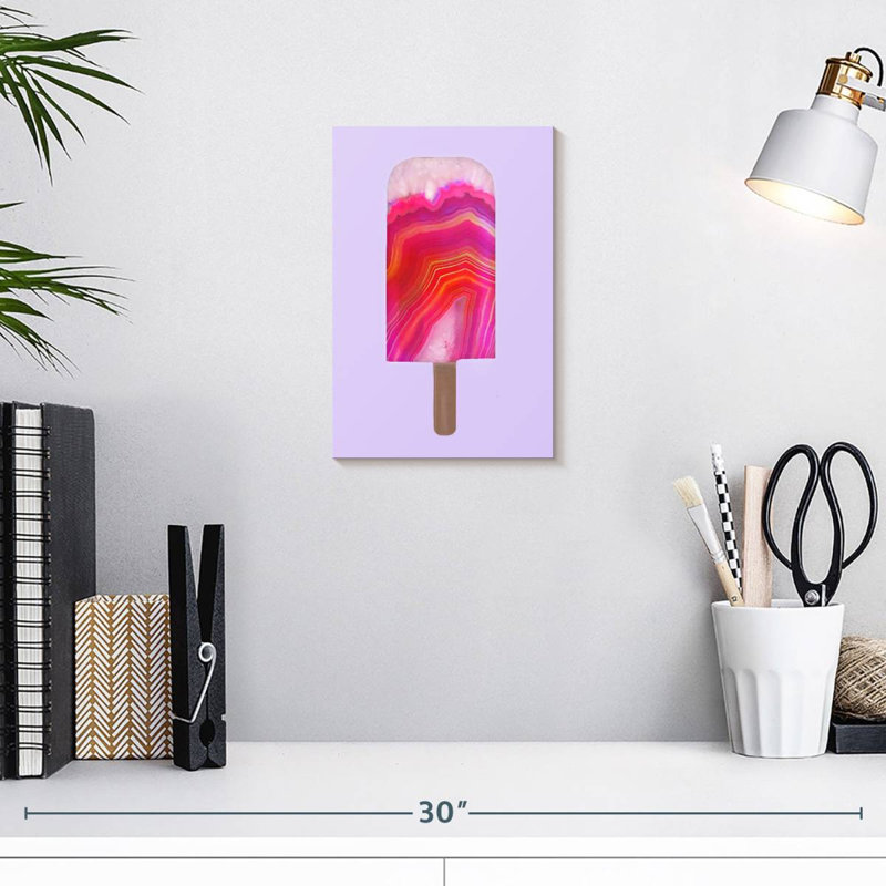 Yarlin Agate Popsicle, 12" H x 8" W