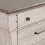 Commode de chambre à coucher 8 tiroirs Ophelia & Co. Ken, finition taupe vieillie