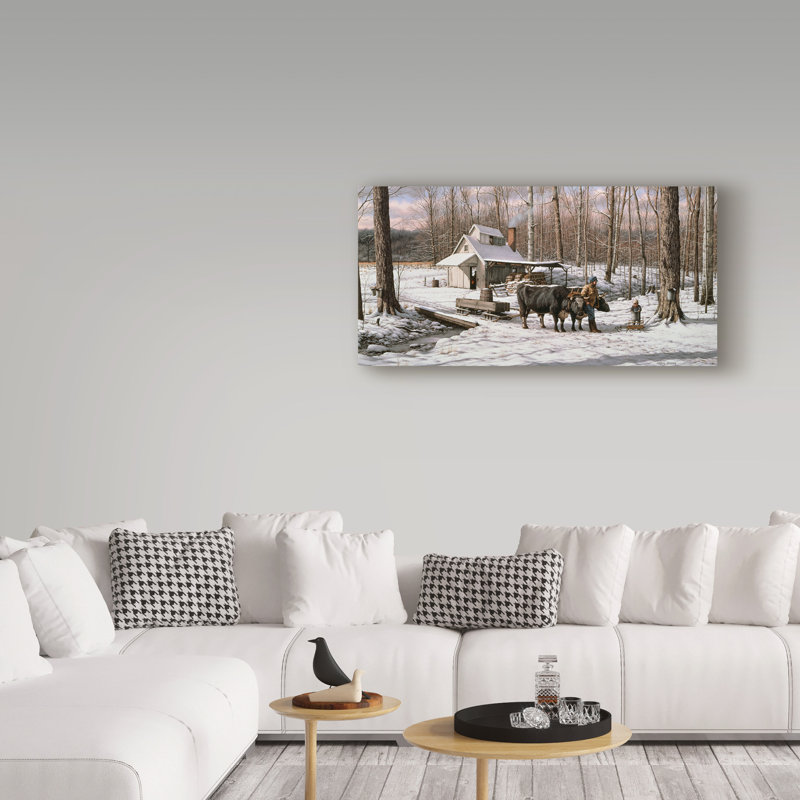 Domnik «Sugar Shack», reproduction de peinture acrylique sur toile tendue, H 16 po x l 32 po x P 2 po