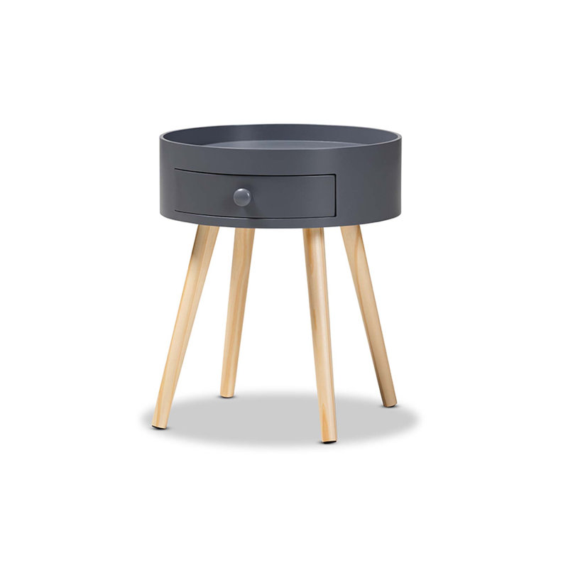Table de chevet 1 tiroir Caden, Gris
