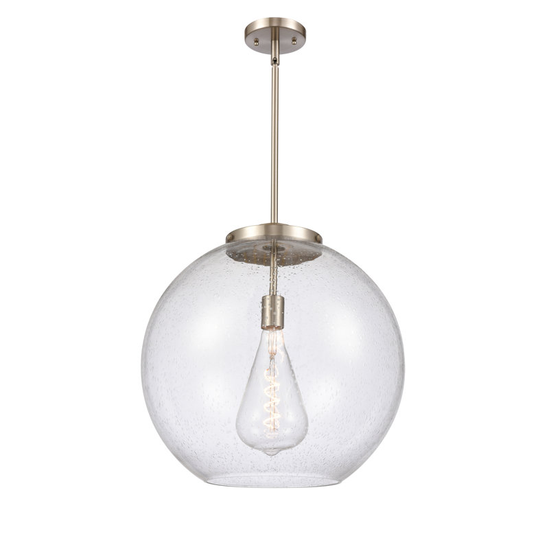 Ralph 1 - Light LED Pendant, Brushed Satin Nickel, Seedy