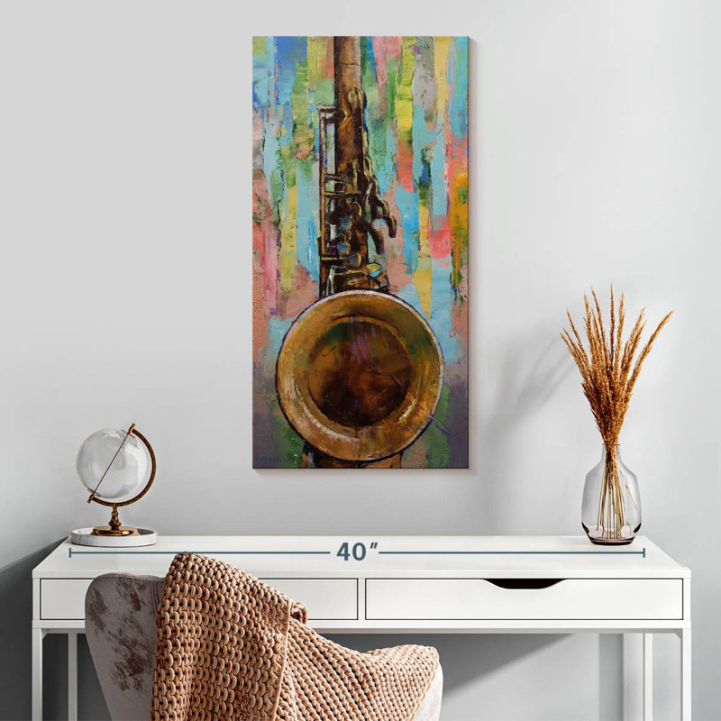 Saxophone, H 30 po x l 15 po