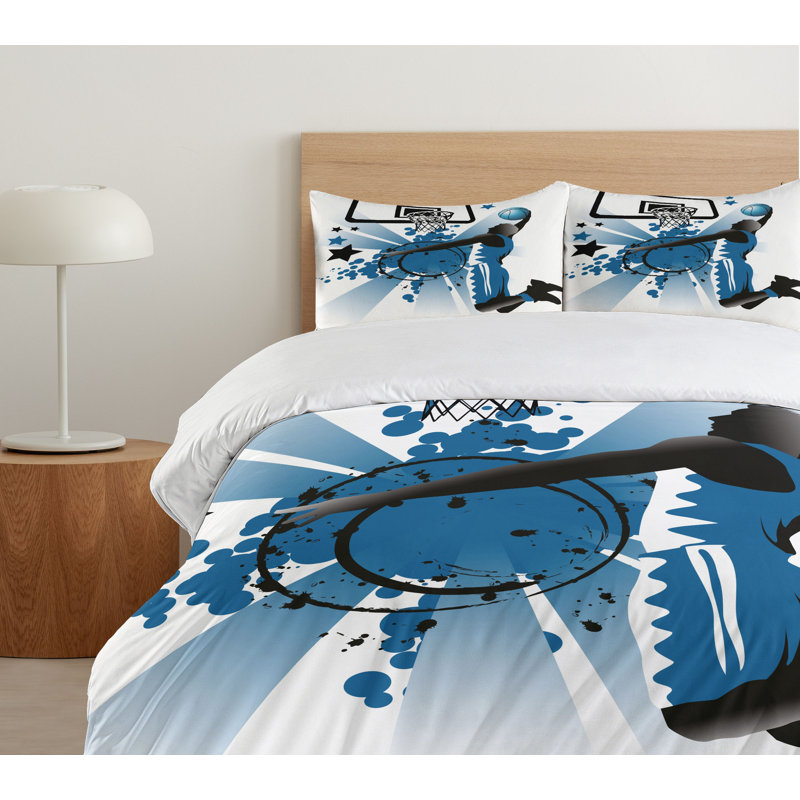 Teen Room Quilt Set, King Duvet Cover + 2 King Shams