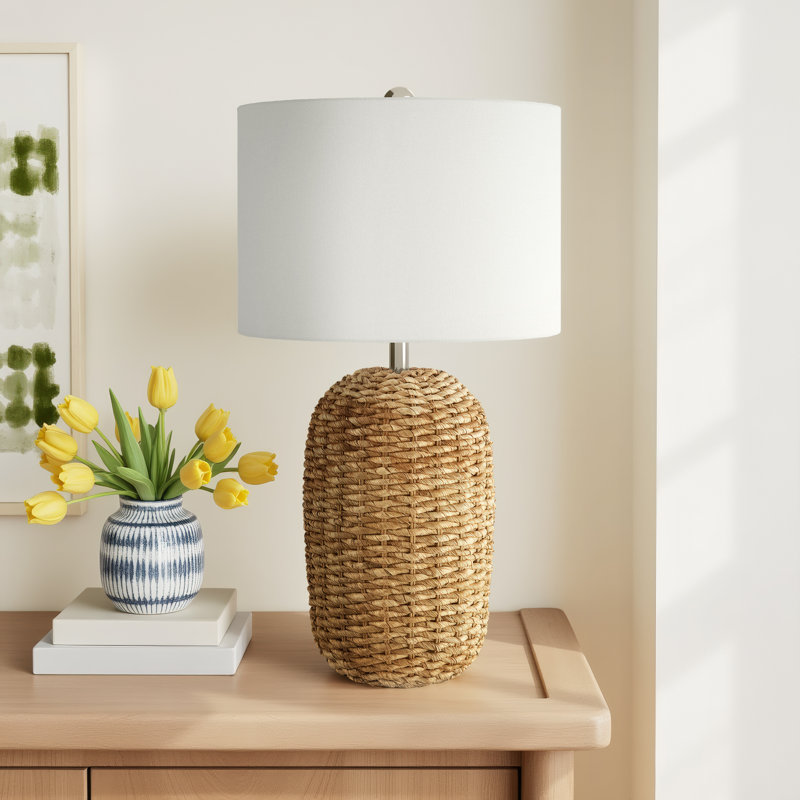 Moby Wicker/Rattan Table Lamp