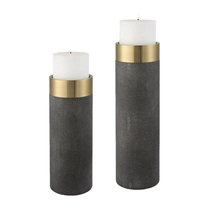 Ignis Candle Holders Black, Black