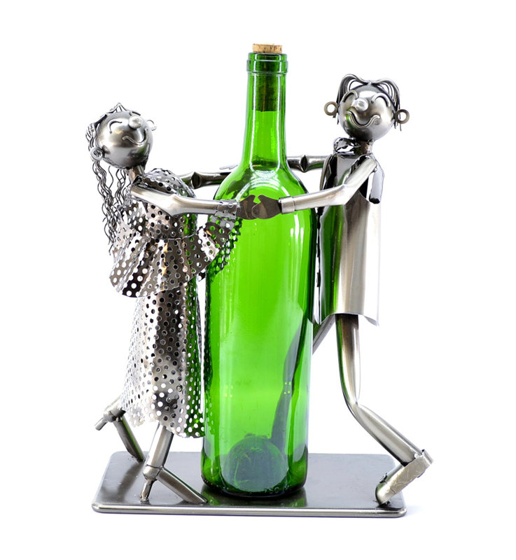 Tabletop Wine Bottle Rack in Silver