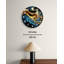 Horloge murale silencieuse en verre trempé de style abstrait-1180042508