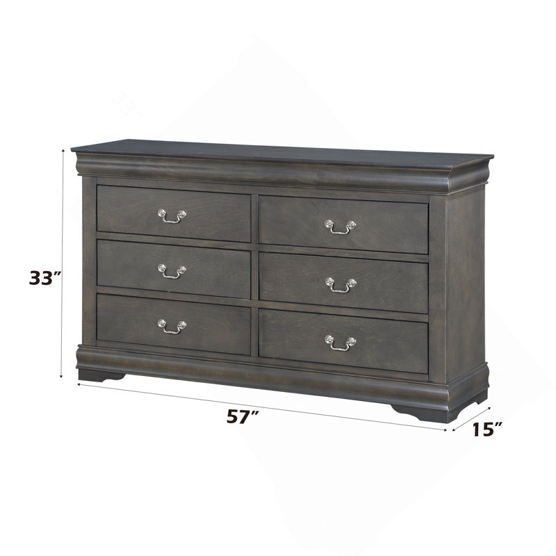 Commode Louis Philippe, Gris foncé
