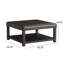 Grand banc repose-pieds carré, table basse et repose-pieds en similicuir