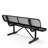 Kristy Commercial Grade Expanded Mesh Metal Outdoor Bench with Anchors-1517595022