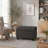 Large Square Storage Ottoman With Wooden Legs, Upholstered Button Tufted Coffee Table-1405375736