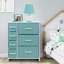 Commode 7 tiroirs - Bleu sarcelle-1192282939
