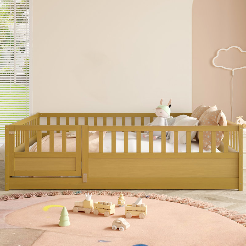 Lit plateforme pour enfants Soild, Naturel, Complète