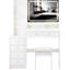 Meuble-lavabo de 41 po à gauche 41 po. Miroir à DEL réglable 3 couleurs, 2 AC et 2 ports. Tabouret rembourré. Commode blanche American Design.