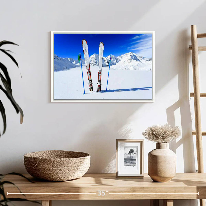 Équipement de ski, Cadre flottant blanc, 19 po x 13 po