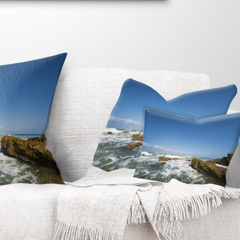 Coussin lombaire avec vagues seascape sea