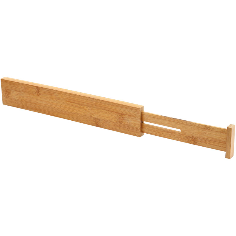 , 19.5 in. Length x 2.5 in. Height x .75 in. Width Ybm Home Kitchen Drawer Organizer And Divider Keeps Silverware And Utensils Organized, 100% Bamboo Cutlery Separator