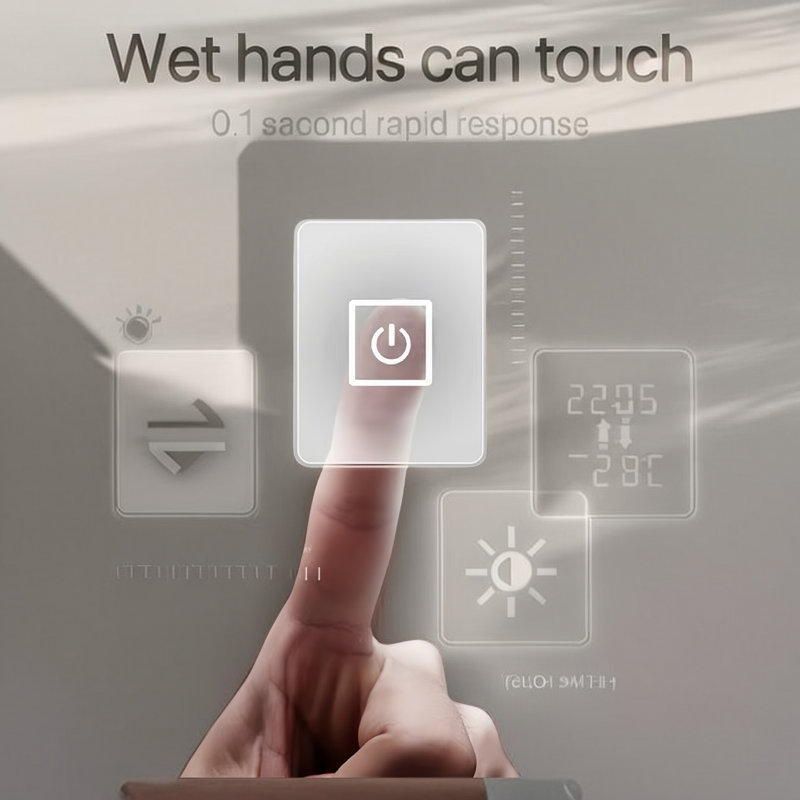 Smart Led Bath Mirror - Adjustable Brightness, 3 Color Temps, Anti-fog & Shatterproof Design