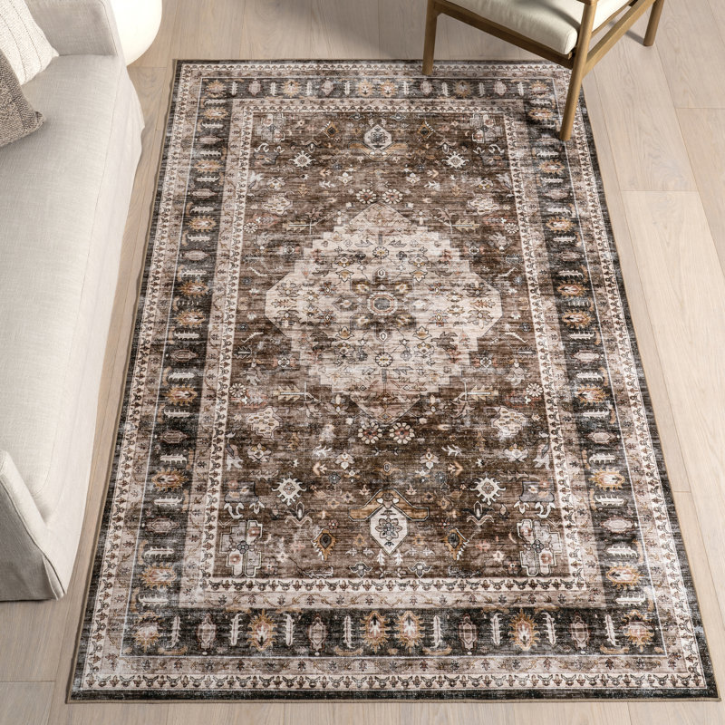 Tapis lavable à la machine Davi Faded SplashGuard, Rectangle 9 pi x 12 pi