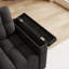 Canapé-lit pliable polyvalent avec dossier réglable, bureau d'ordinateur portable caché, sac de rangement, oreiller et port USB pour une utilisation polyvalente