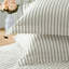Hebden Mélange Stripe 100% Cotton Duvet Cover Set-544076160-604254489
