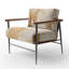 Fauteuil d'appoint rembourré beige et doré Dream Collage I-170653012