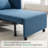  87'L 3-In-1 Convertible Chair Linen Sleeper with Adjustable Backrest and Storage Bag Set Of 2-2002382894