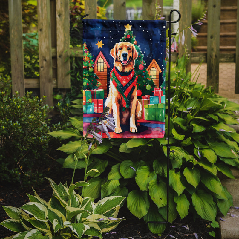 Drapeau de jardin en polyester à 2 faces, H 15,5 po x l 11,25 po